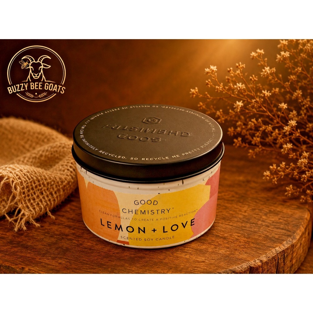 Good Chemistry Lemon + Love Soy Wax Scented Candle Citrus Home Fragrance  NEW